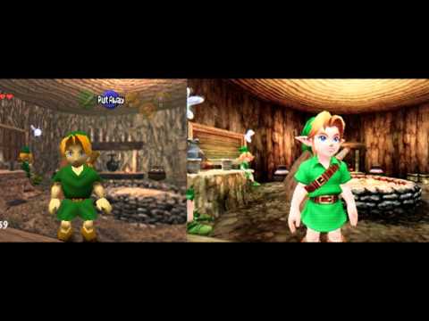 Youtube: The Legend Of Zelda Ocarina Of Time N64/3DS Comparison Pictures
