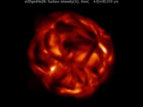 Youtube: Computer simulation of convection in Betelgeuse