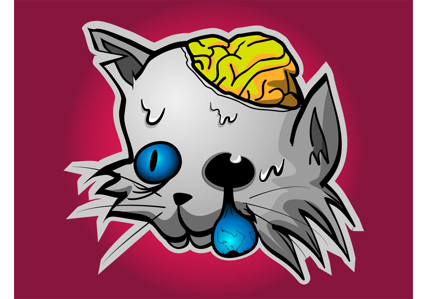 zombie-cat-vector