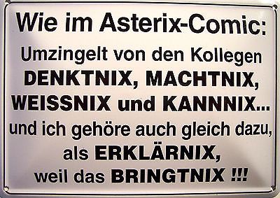 Asterix-Comic-Funschild-Fun-Schild-Blech
