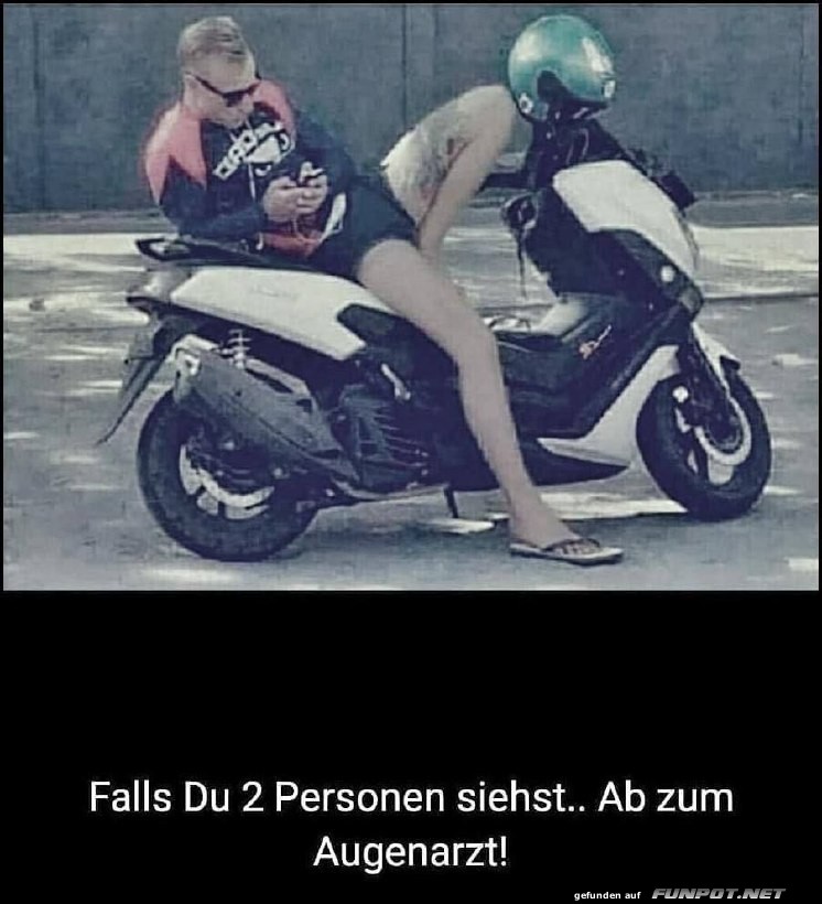 Falls du zwei Personen siehst