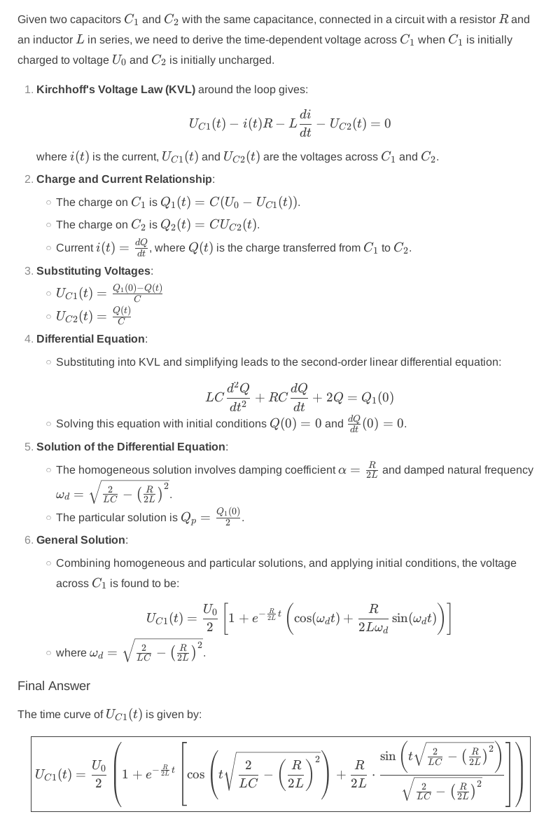 Kondensator Paradoxon DeepSeek R1 Answer