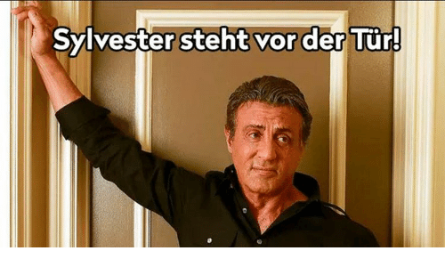 -Sylvester steht vor der Tr-