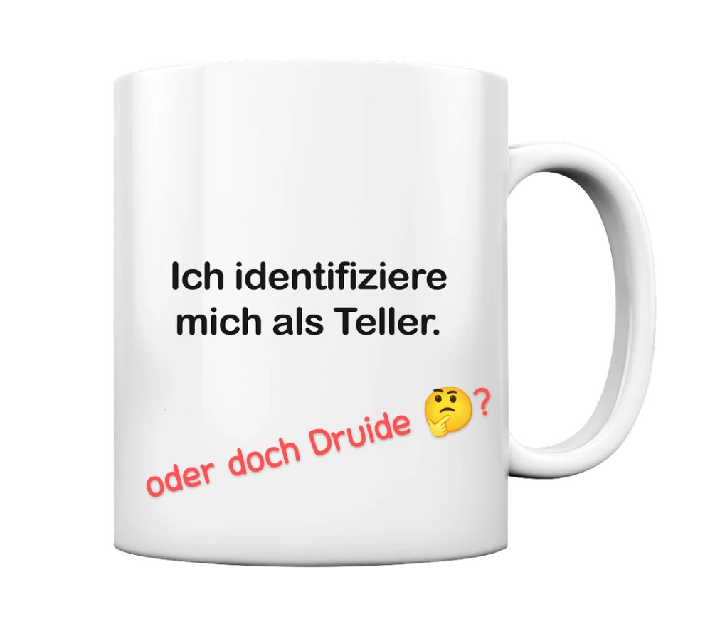 Ich identifiziere mich als Teller