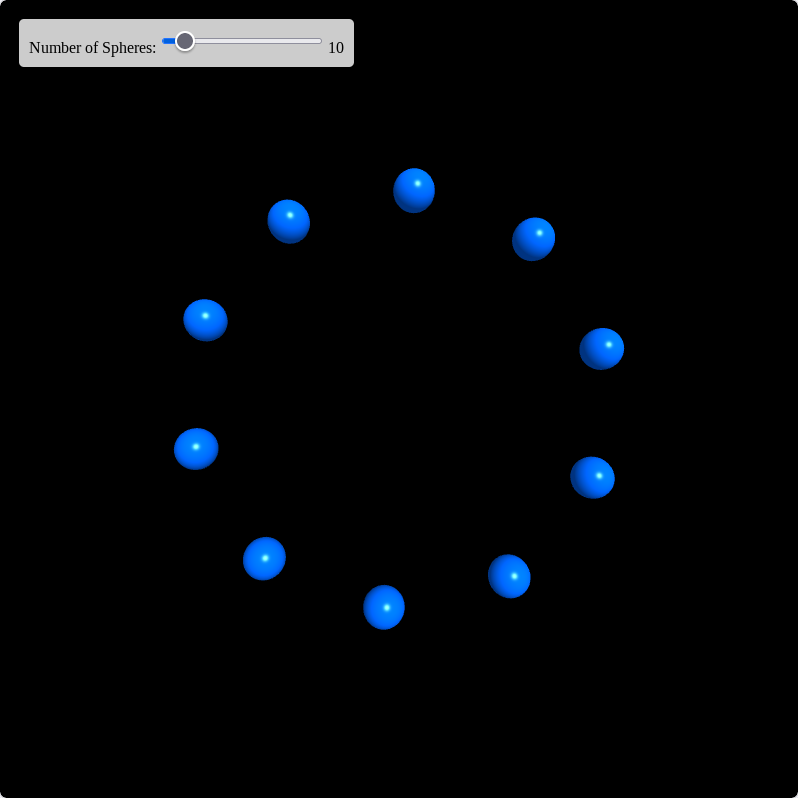 Rotating Spheres HTML