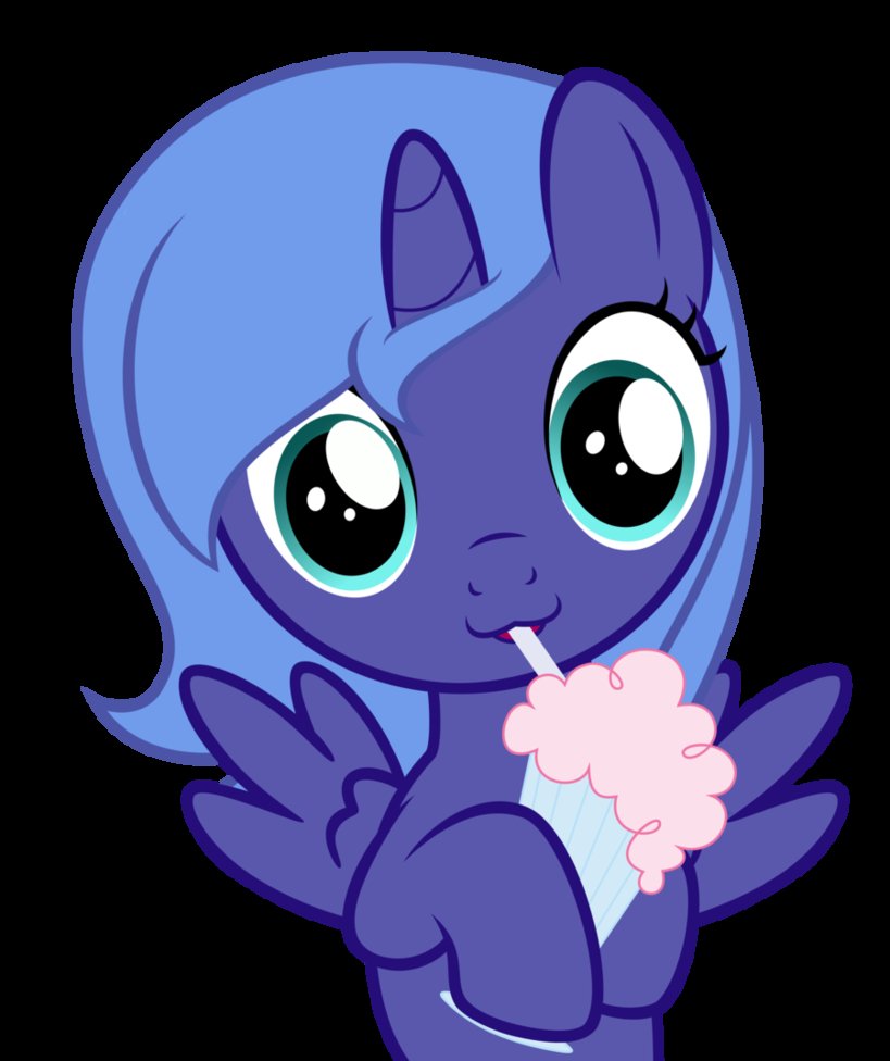 princess luna also loves milkshakes  by 