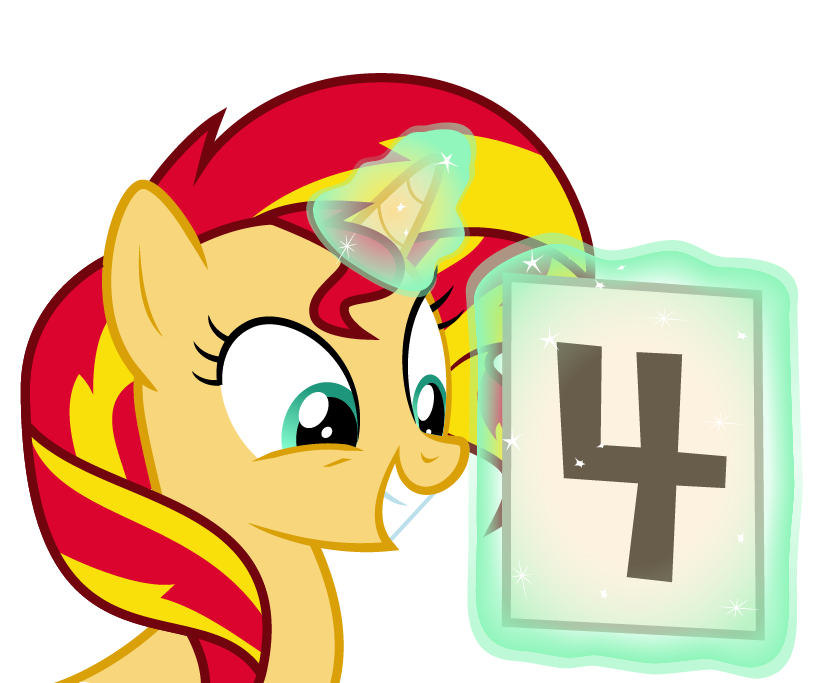 sunset shimmer is excited for rainbow ro