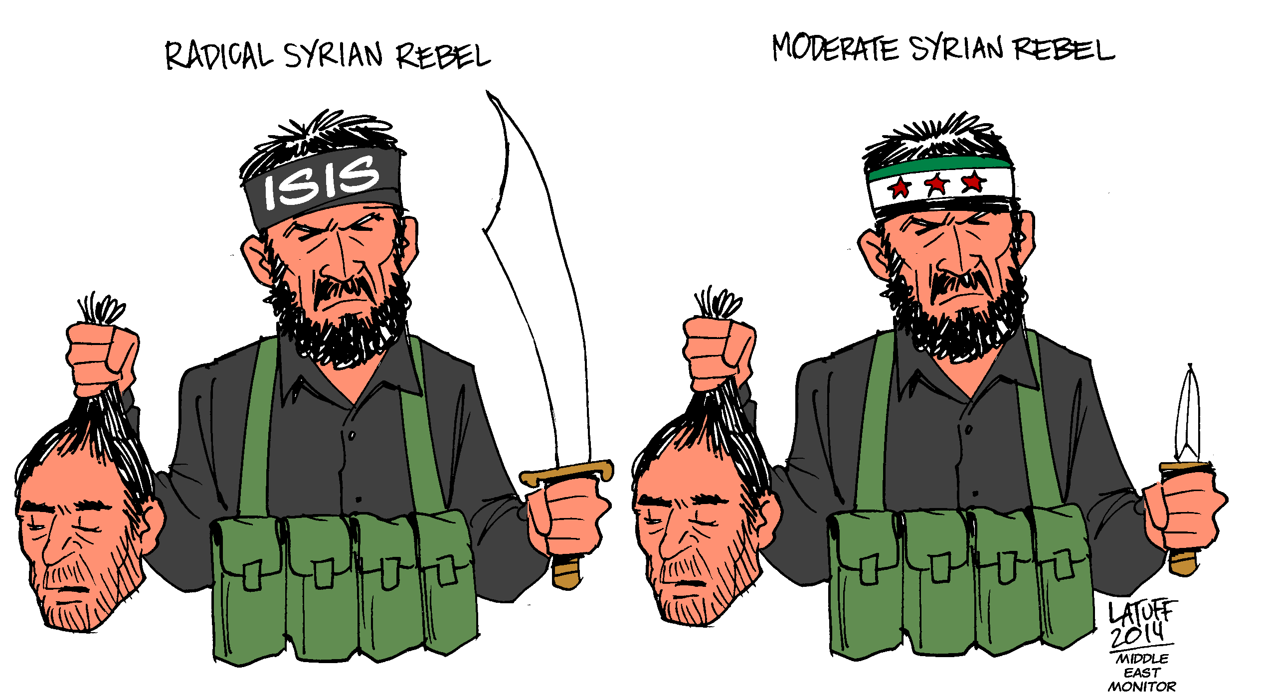 radical and moderate syrian rebels middl