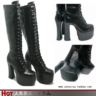 Platform-high-heeled-font-b-boots-b-font