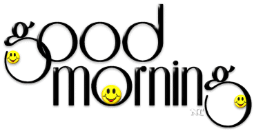 b2b5be Good Morning Schild mit Smileys