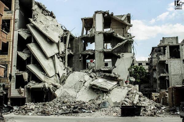 syria destruction damascus