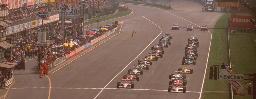 1988 italian grand prix start by f1 hist