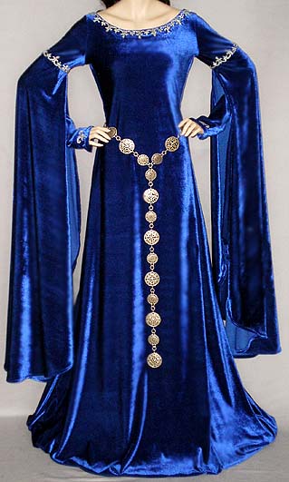 Camelot Kleid Royalblau vorn5