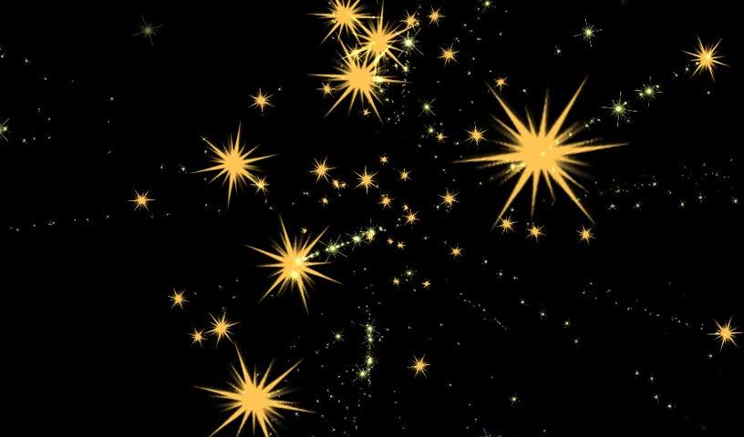 414c0245b6917dfc Gold Sterne im Schwarzhintergrund