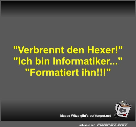 Verbrennt den Hexer