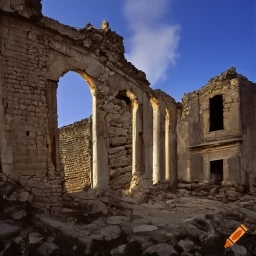 craiyon 211155 Old Greek  house Ruin
