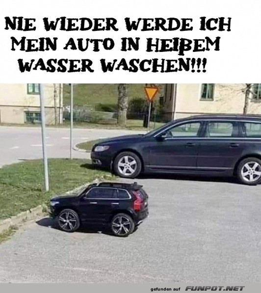 Auto zu heiss gewaschen