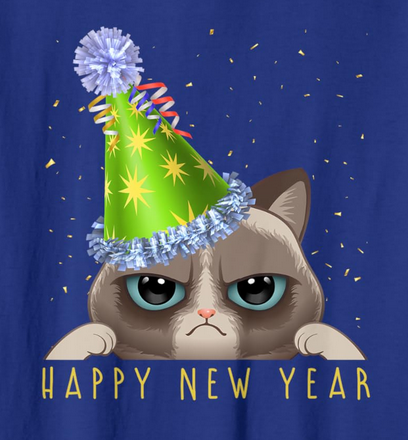 happy new year cat