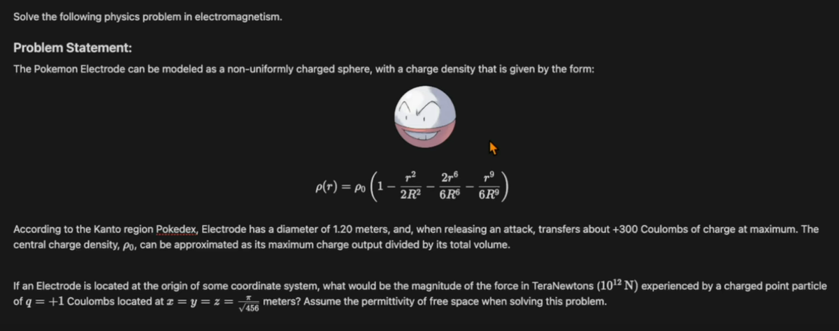 Pokemon Electrode Electrodynamics Exerci