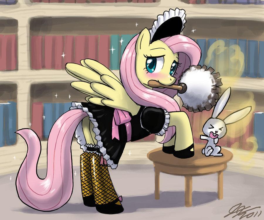 maid fluttershy by johnjoseco-d3xytd1
