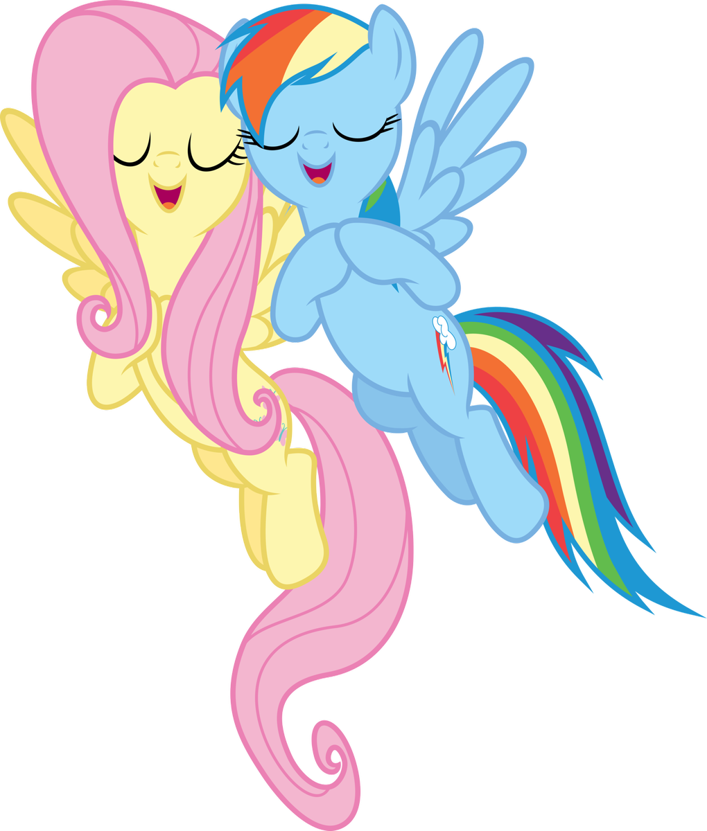 dashie and fluttershy by xpesifeindx-d5k