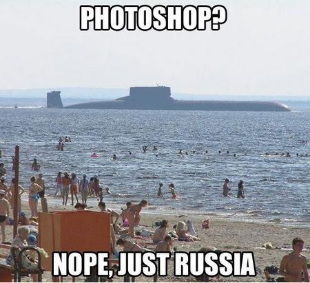 meanwhile in russia submarine or photosh