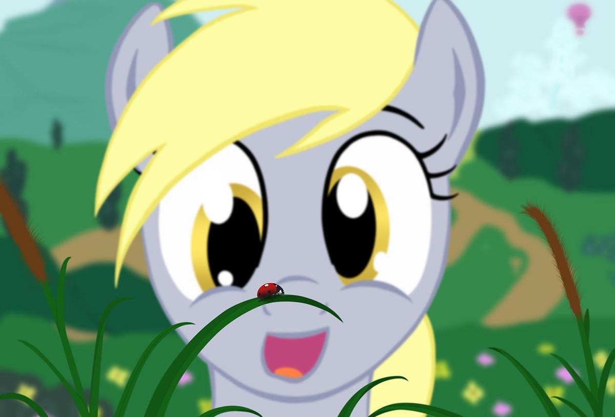 derpy and the ladybug by da andi-d4rq437