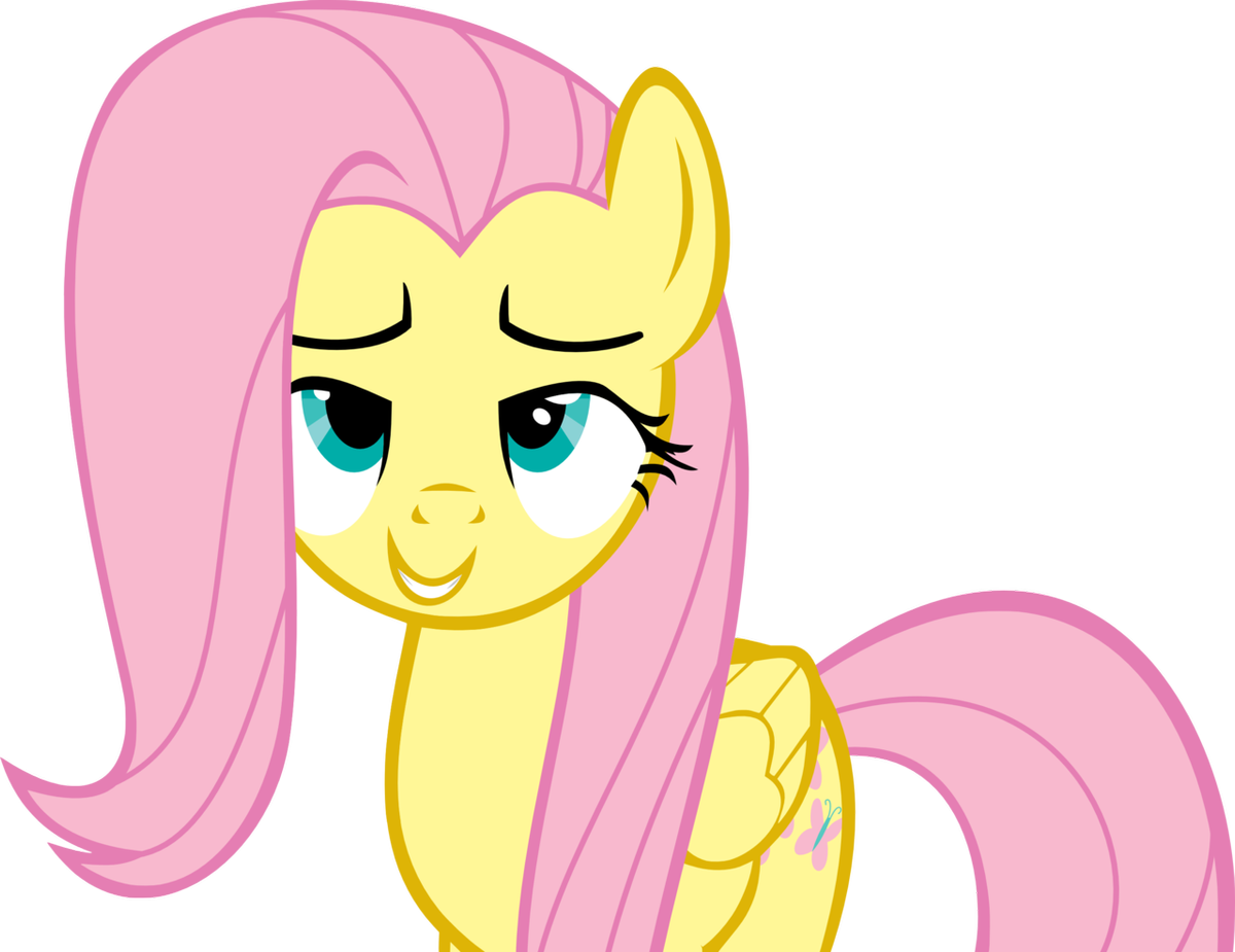 fluttershy is looking    by crisx3-d4948