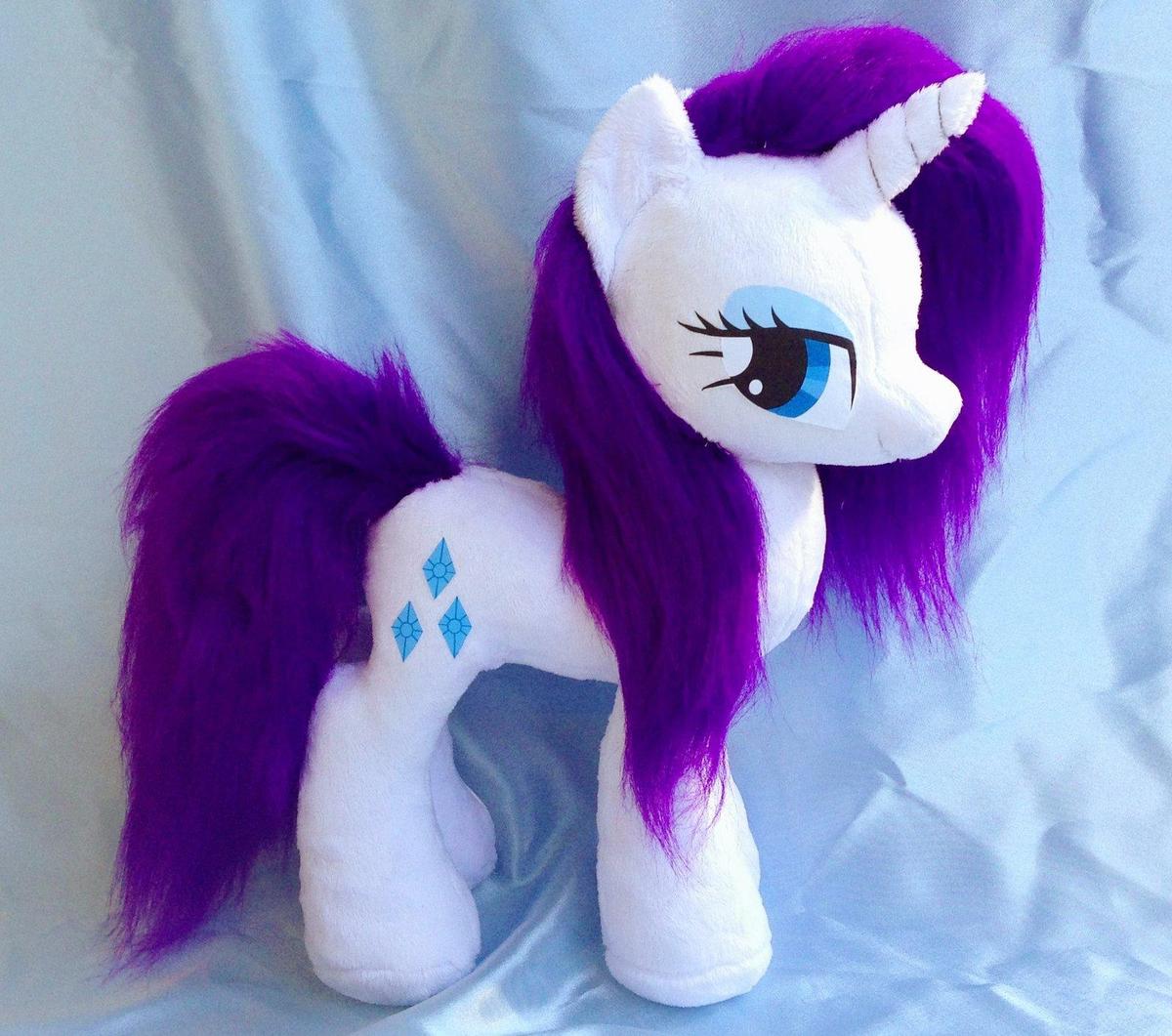 rarity plushie with outfit by epicrainbo