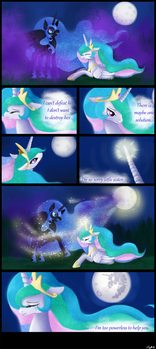 comics   the mare on the moon by treflei