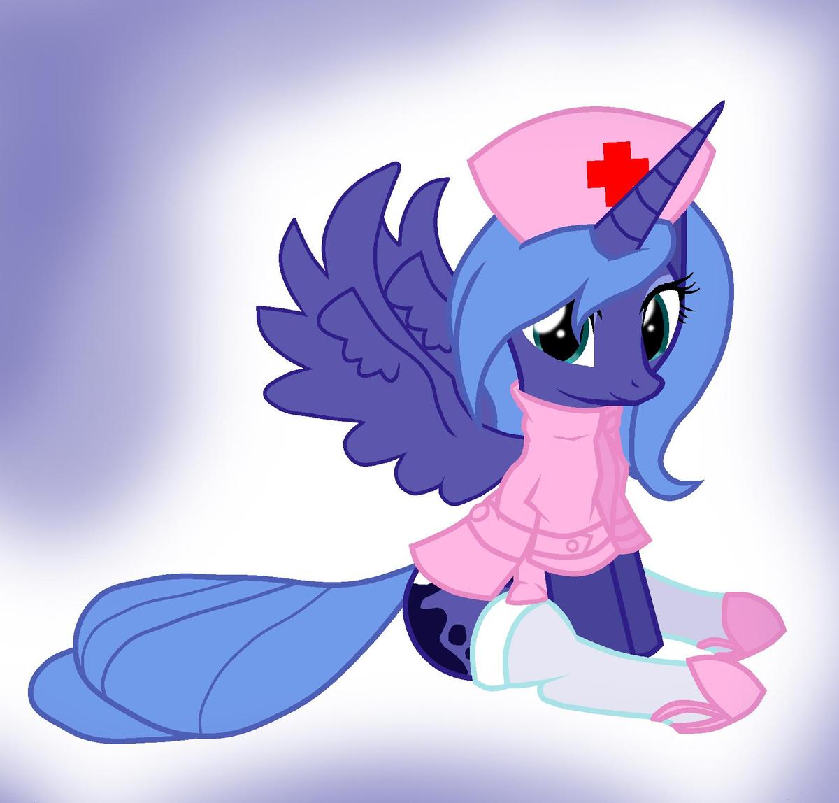 princess luna nurse by pyruvate-d45tcnt