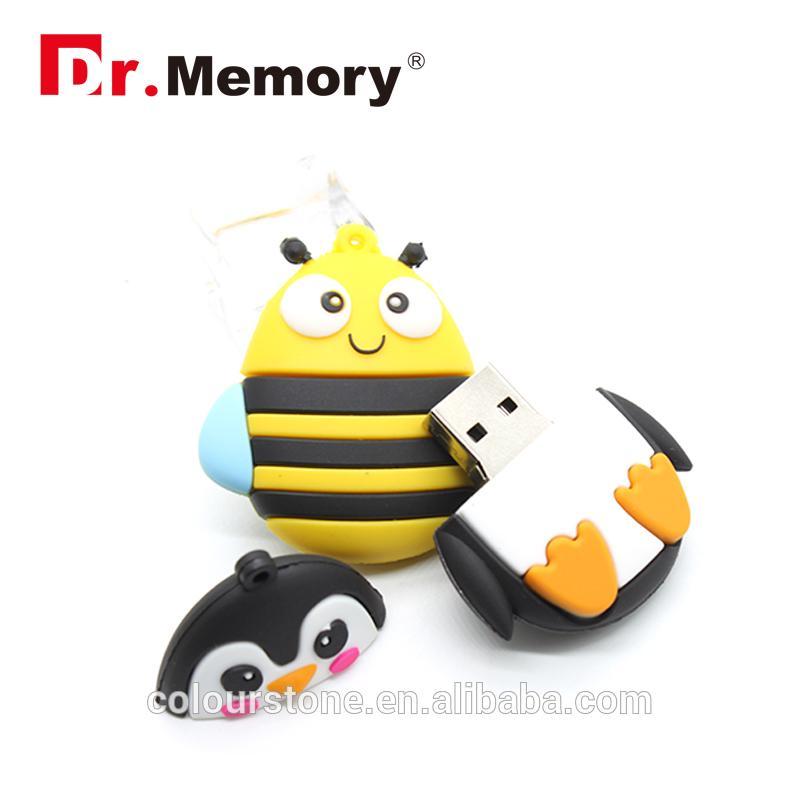 Dr-memory-Soft-cute-bee-penguin-shape