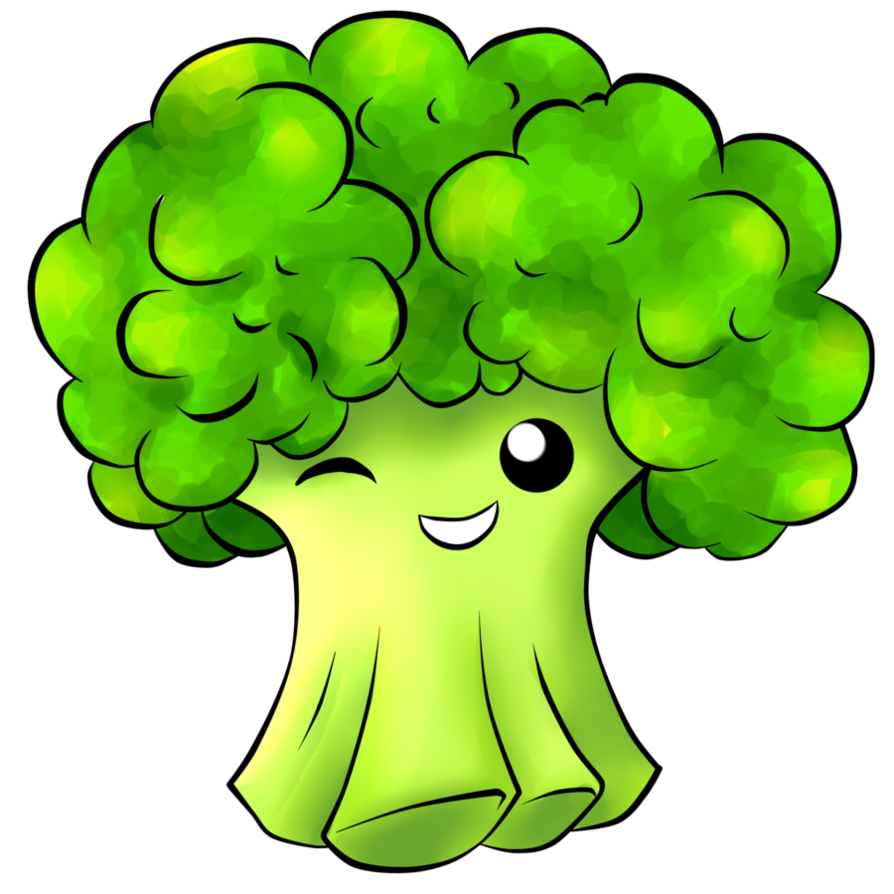 kawaii broccoli by chloeisabunny-d5aci50