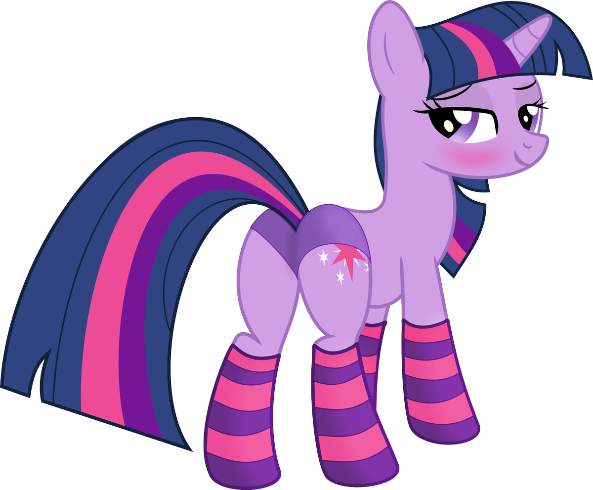 twilight sparkle in socks and panties by