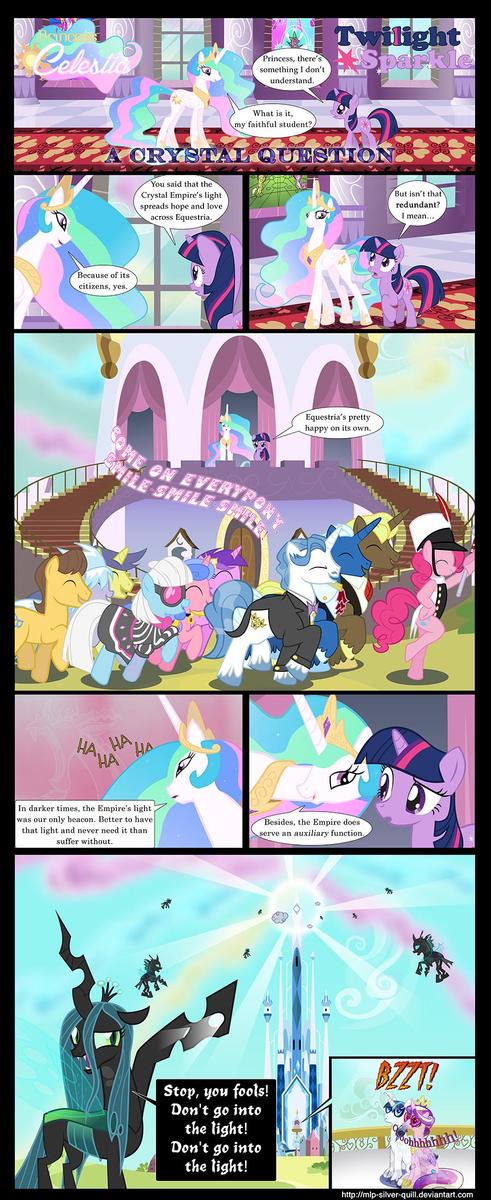 a crystal question by mlp silver quill-d