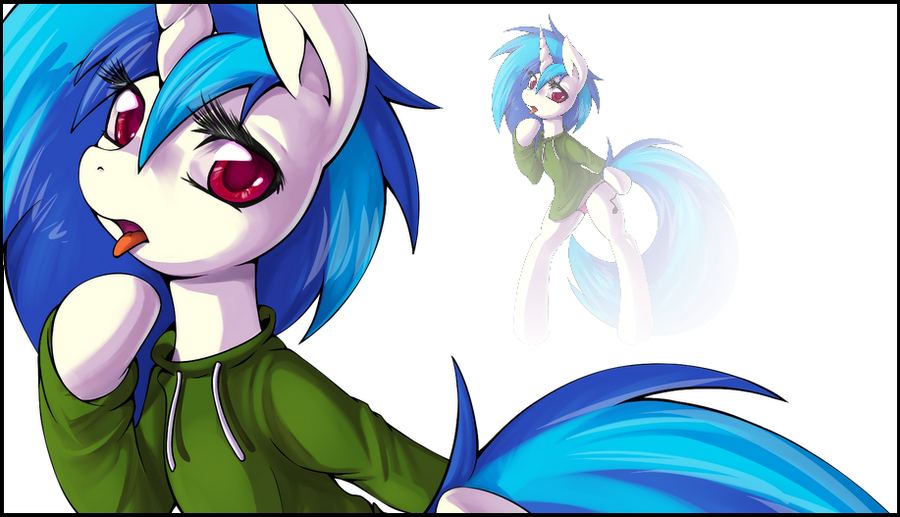 mlp saucy edition  vinyl scratch by thew