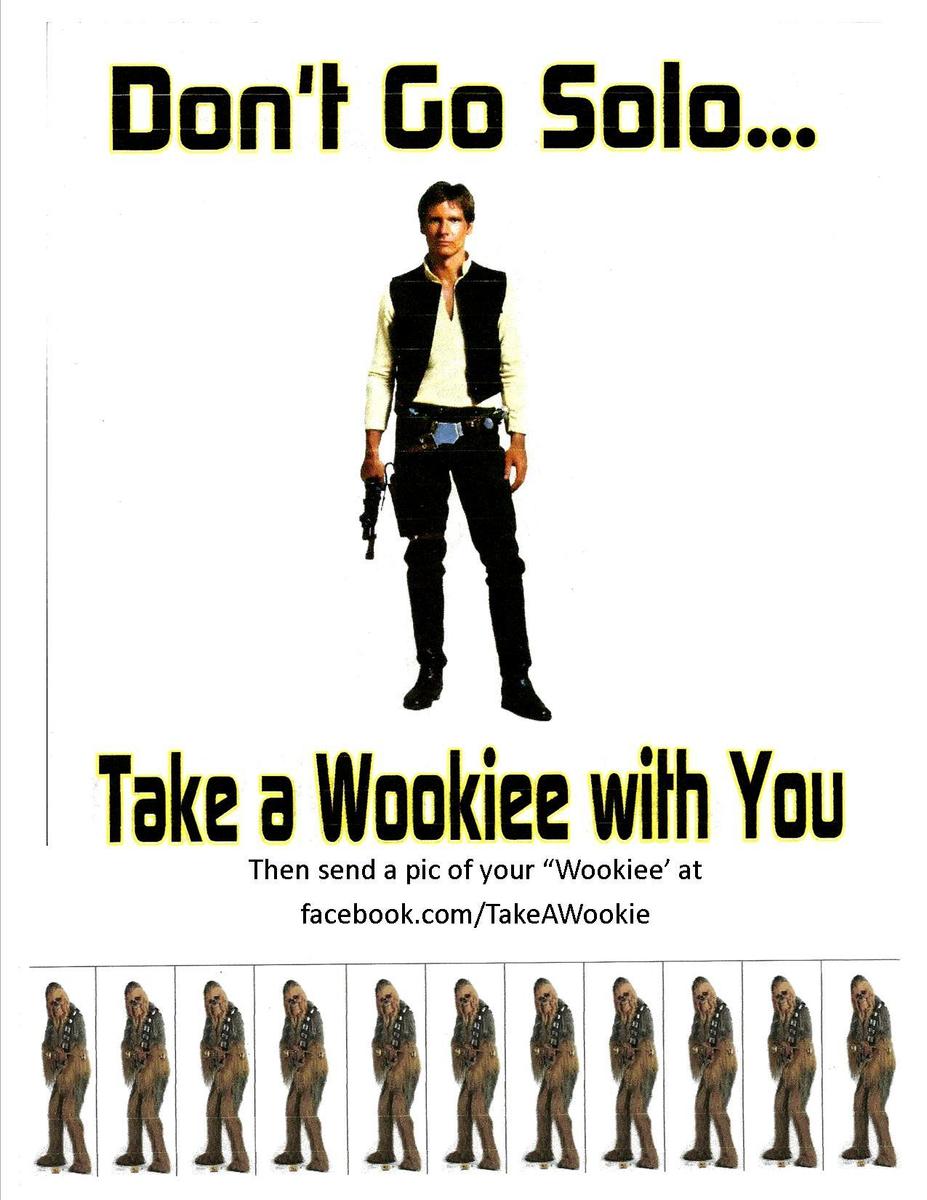 Take a wookie poster