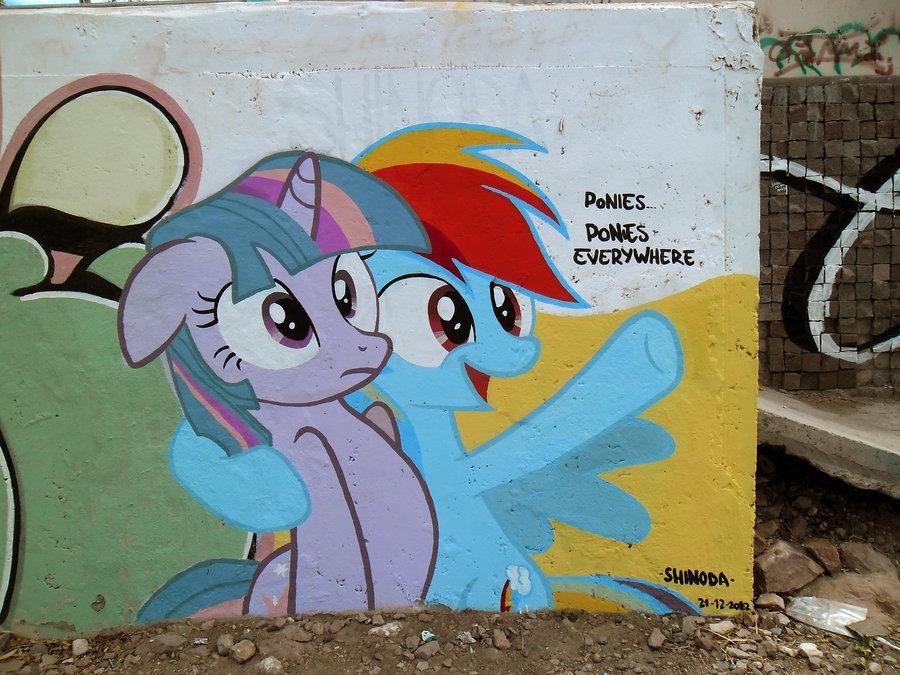 ponies everywhere graffiti  another view