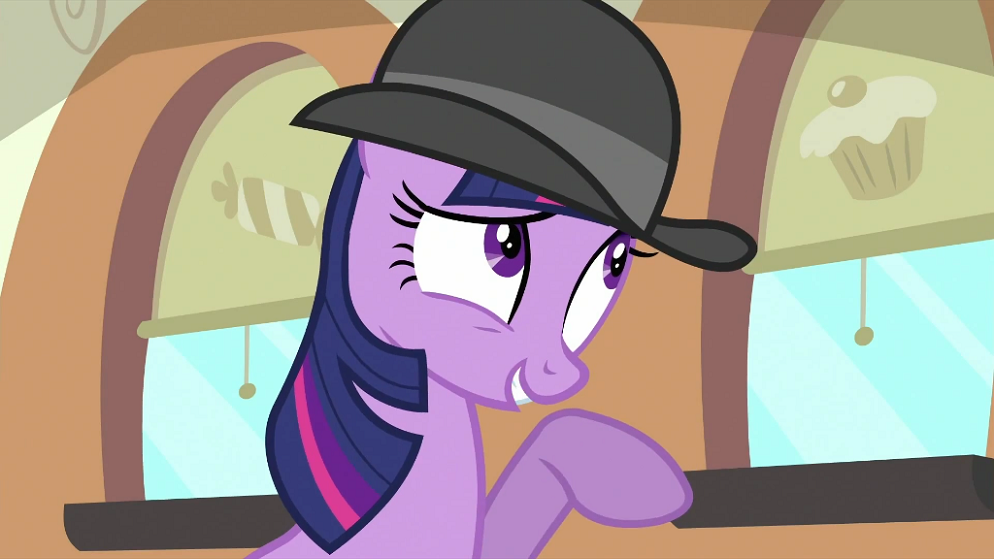 Twilight Sparkle trying to tell Pinkie P