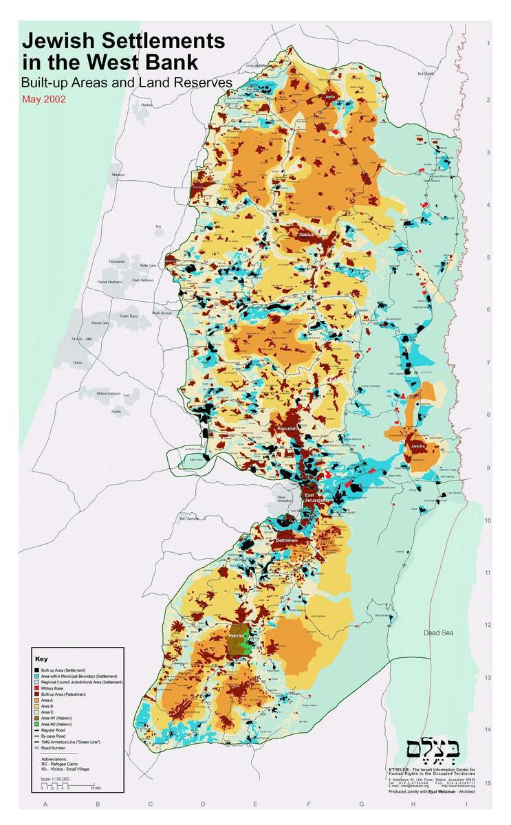 Settlements Map betselem