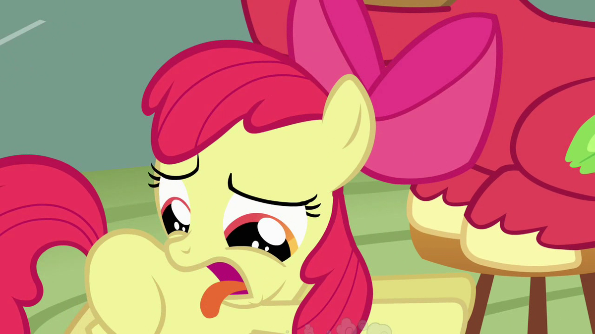 Apple Bloom being disgusted S2E17