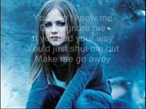 Youtube: Unwanted - Avril Lavigne w/ lyrics