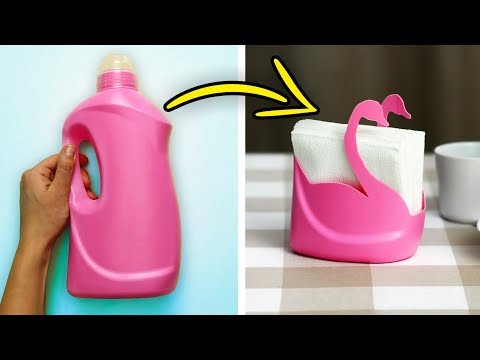 Youtube: 25 AWESOME DIYS FROM PLASTIC BOTTLES