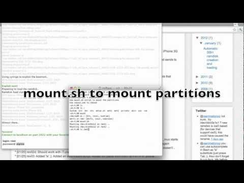 Youtube: Automatic SSH iPhone ramdisk