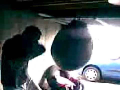 Youtube: heavy bag power training 2007 (non skill based , soley power emphasis)