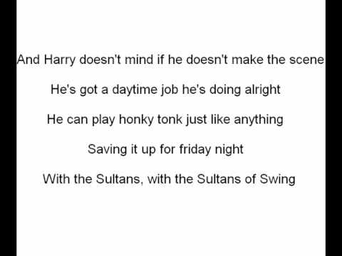 Youtube: Sultans of Swing (with lyrics)
