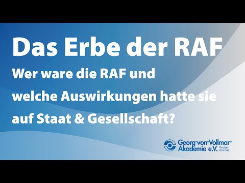 Youtube: Online-Veranstaltung: "Das Erbe der RAF" vom 03.12.2020