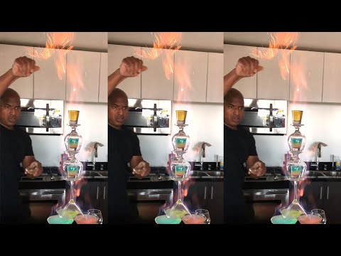 Youtube: The Crazy Flaming Cocktail Tower