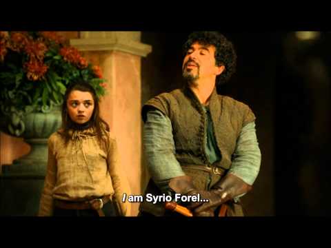 Youtube: BestofThrones - "God of Death" - Syrio Forel & Arya Stark
