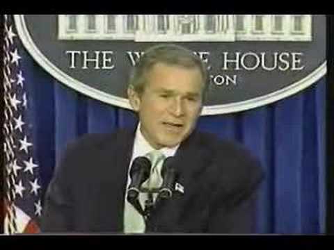 Youtube: Bush: Truly not concerned about bin Laden (short version)